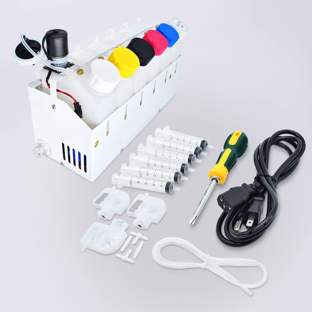 L&C Professional DTF CISS for EPSON ET 8550 DTF Empty Ink System CISS Refillable Cartridge Kit with Ink Flow Control Damper for EPSON ET8550 L805 DTF Printer - Image 5